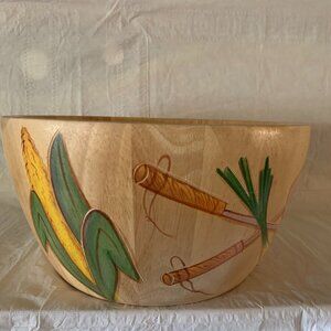 Clay Art Wooden Salad Bowl
